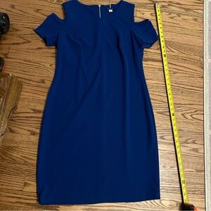 Tommy Hilfiger Royal Blue Cold Shoulder Dress